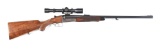 (C) WILLIAM EVANS STALKING SINGLE SHOT RIFLE WITH SCOPE.