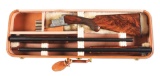(C) BROWNING SUPERPOSED DIANA GRADE 12 GAUGE SHOTGUN TWO BARREL SET WITH CASE.