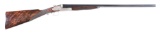 (M) PIOTTI LUNIK 12 BORE SIDE BY SIDE SHOTGUN WITH CASE.