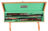 (M) CASED PAIR OF ENGRAVED ARMAS GARBI MODEL 103-B 20 BORE SIDE BY SIDE SHOTGUNS.