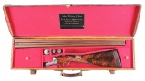 (C) STUNNING JOHN DICKSON & SON ROUND BODY 12 BORE SHOTGUN WITH CASE.