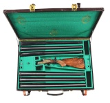 (M) UNIQUE AND IMPRESSIVE SMALL GAUGE SIDELOCK EJECTOR SIX BARREL SET GAME GUN BY FAMARS WITH EXCEPT