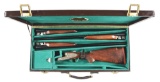 (M) INCREDIBLY HIGH QUALITY FABIO ZANOTTI 20, 28, AND .410 BORE SHOTGUN THREE BARREL SET WITH CASE.