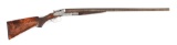 (C) BEAUTIFULLY ENGRAVED LEFEVER CE GRADE 12 BORE SIDE BY SIDE SHOTGUN.
