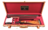 (C) WINCHESTER MODEL 21 SKEET SIDE BY SIDE SHOTGUN, TWO BARREL SET.