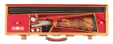 (M) LEBEAU COURALLY IMPERIAL 12 BORE SIDE BY SIDE SHOTGUN WITH CASE.