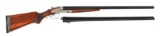 (C) L.C. SMITH IDEAL GRADE 20 GAUGE TWO BARREL SET SHOTGUN.