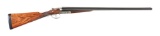 (M) FINE G. DEFOURNY BOXLOCK SIDE BY SIDE 12 GAUGE SHOTGUN.