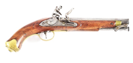 (A) BRITISH NEW LAND PATTERN FLINTLOCK PISTOL.