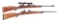 (M) LOT OF 2: WINCHESTER 70 XTR AND 70 BOLT ACTION RIFLES, ONE WITH SCOPE.
