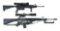(M) LOT OF TWO: ANDERSON MFC. AM15 AND EA COMPANY J15 SEMI AUTOMATIC RIFLES.