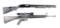(M) LOT OF 2: MOSSBERG 500A SHOTGUN AND COLT COMPETITION H BAR SEMI AUTOMATIC RIFLE.