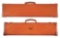 LOT OF 2: ABERCROMBIE & FITCH LEATHER SHOTGUN CASES.