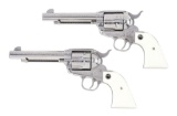 (M) LOT OF 2: CONSECUTIVE PAIR OF ENGRAVED RUGER 