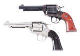 LOT OF 2: RUGER VAQUERO SINGLE ACTION REVOLVERS.