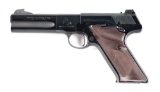 (C) COLT MATCH TARGET SEMI AUTOMATIC PISTOL WITH FACTORY BOX.