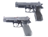(M) LOT OF 2: SIG SAUER P227 & WEST GERMANY MFG P220 (1987) SEMI-AUTOMATIC PISTOLS.