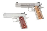 (M) LOT OF TWO: KIMBER RAPTOR II AND STAINLESS COVERT .45 ACP SEMI AUTOMATIC PISTOLS.