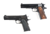 (M) LOT OF TWO: REMINGTON 1911R1 AND KIMBER CUSTOM II .45 ACP SEMI-AUTOMATIC PISTOLS WITH CASES.