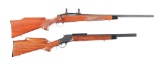 (M) LOT OF 2: REMINGTON MODEL 700 AND WINCHESTER HIGH WALL CUSTOM RIFLE