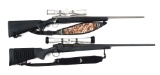 (M) LOT OF TWO: RUGER M77 AND REMINGTON 700 BOLT ACTION RIFLES WITH SCOPES.