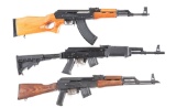 (M) LOT OF THREE AK-47 SEMI AUTOMATIC RIFLES