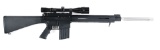 (M) DPMS LR308 SEMI AUTOMATIC RIFLE WITH SCOPE, CASE, ACCESSORIES.