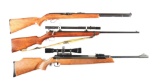 (C+M) LOT OF 3: SAVAGE 187N, WINCHESTER 60A TARGET WITH SCOPE, RWS DIANA MOD 54 AIR KING RIFLES.