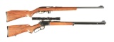 (M+C) LOT OF 2: MODEL 989 SEMI AUTOMATIC AND MODEL 39 LEVER ACTION MARLIN RIFLES.