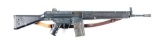 (M) H&K MODEL 91 SEMI-AUTOMATIC RIFLE WITH SCOPE AND EXTRA MAGAZINES.