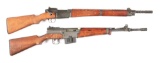 (C) LOT OF TWO: FRENCH MLE 36/51 & 49/56 BOLT ACTION & SEMI-AUTOMATIC RIFLES.