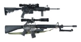 (M) LOT OF TWO: ANDERSON MFC. AM15 AND EA COMPANY J15 SEMI AUTOMATIC RIFLES.