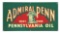 ADMIRAL PENN PENNSYLVANIA MOTOR OIL TIN SIGN W/ ADMIRAL GRAPHIC.