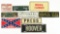 LOT OF 9: OCCUPATION RELATED TIN LICENSE PLATE TOPPERS.