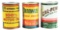 LOT OF 3: ONE QUART CANS FROM DEPENDABLE, PENNWIZE & CAL-PENN MOTOR OIL.
