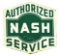 AUTHORIZED NASH SERVICE PORCELAIN SIGN.