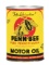 PENN BEE MOTOR OIL ONE QUART CAN W/ BEE GRAPHIC.
