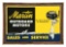 MARTIN OUTBOARD MOTORS SALES & SERVICE TIN SIGN W/ ADDED WOOD FRAME.