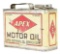 RARE APEX MOTOR OIL HALF GALLON OIL CAN.