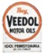 VEEDOL MOTOR OILS PORCELAIN TOMBSTONE SERVICE STATION SIGN.
