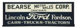 OUTSTANDING FORD, LINCOLN & FORDSON CARS, TRUCKS & TRACTORS SMALTS PAINTED TIN DEALERSHIP SIGN.