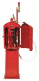 RESTORED BOWSER RED SENTRY LONG DISTANCE GAS PUMP.