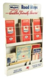MOBIL GASOLINE SERVICE STATION TIN ROAD MAPS DISPLAY W/ MAPS.