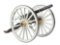 (A) FINE ANTIQUE HOTCHKISS 2 POUNDER CANNON ON ORIGINAL 1894 HOTCHKISS CARRIAGE.