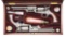 (A) BEAUTIFULLY RESTORED LONDON ENGRAVED COLT 3RD MODEL DRAGOONS WITH CASE AND ACCOUTREMENTS.