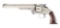 (A) DOCUMENTED 1 OF 200 NICKEL PLATED U.S. SMITH & WESSON NO. 3 AMERICAN REVOLVER.