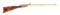(A) EARLY EUROPEAN, LIKELY SWISS, TURN BREECH .22 FLOBERT PARLOR RIFLE.