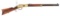 (A) EXHIBITION DEEP RELIEF ENGRAVED WINCHESTER MODEL 1866 RIFLE SIGNED IN 3 PLACES BY CONRAD F. ULRI