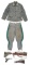 (C) FINNISH ARMY MARKED VKT LAHTI L-35 SEMI-AUTOMATIC PISTOL WITH UNIFORM & ACCESSORIES.