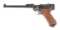 (C) RARE NORDSEE WWI GERMAN NAVY MARKED DWM 1920/1917 ARTILLERY LUGER PISTOL, EX- STURGESS COLLECTIO